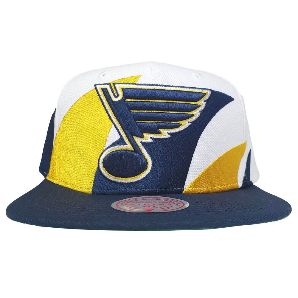 St. Louis Blues Mitchell & Ness NHL Snapback Hat Cap Sharktooth 3D Logo NWT